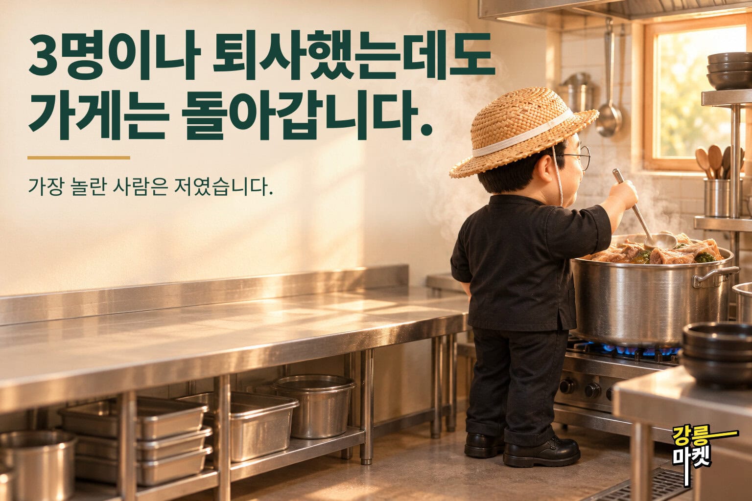 3명이나 퇴사했는데도 가게는 돌아갑니다. 가장 놀란 사람은 저였습니다.